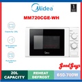 Midea MM720CGE 20L Microwave Oven - Putih & Hitam