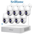 Srihome NVS011-IPC059 Kamera Keselamatan IP 1080p dengan Penjulungan Malam 20m dan Penyimpanan Awan