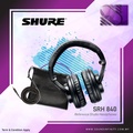 Shure SRH840 Headphone Over-ear Hitam 40mm Driver Dynamic Neodymium