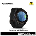 Jam Tangan Penyelam Garmin Descent Mk3i - 47mm Hitam Titanium