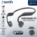 Vidonn F1 Open Ear Bluetooth 5.0 Sports Bone Conduction Headphones - Abu-abu, Hitam-Kuning, Hitam-Biru