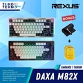 Rexus DAXA M82X Ultimate Keyboard Gaming Mekanikal 75% Tri-Mode Wireless RGB Hot-Swappable PBT