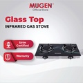 MUGEN V2 Gas Stove MGS-2023 - Kompor Gas Infrared dengan Plat Kaca Tempered