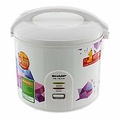 Nồi cơm điện Sharp KS-18TJV 1.8L, Nắp gài, Chống dính, Trắng - Tím