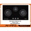 Rubine RGH-LOTOFLEXI3B-BLFX Gas Hob Kaca Hitam 86cm x 50cm - Pemanas Gas dengan Teknologi FFD