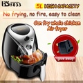 BSBOSS 5.0L Electric Air Fryer Timer Cooker Non-Stick Fry Roast Grill Bake Machine