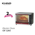 Khind OT5205 Oven Toaster 25L Silver - Peralatan Memasak Modern dengan Kapasiti Besar dan Pengendalian Suhu Manual