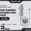 Plextone GS21 Soundcard untuk Gaming Mobile - Dengan Mikrofon dan Modus Latensi Rendah