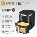 Enolux AF618D 9L Air Fryer Hitam - Penyejuk Udara Digital dengan Kapasiti Besar