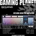 Skyloong GK104 Pro คีย์บอร์ดไร้สาย 3 โหมด จอแสดงผล LCD พร้อมฟังก์ชันเครื่องคิดเลข
