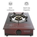 Bếp gas đơn Sunhouse SHB212KG - Màu đỏ, Kính chịu nhiệt, 12 tháng bảo hành