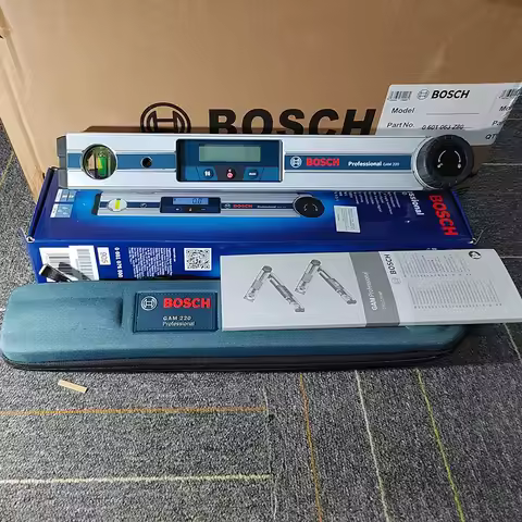 Bosch GAM 220 - Thước Đo Góc Kỹ Thuật Số, Nhôm, IP54, ±0.1°, 0-220°, 1.3 kg