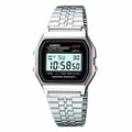 Casio A159W-N1DF Jam Tangan Digital Stainless Steel Hitam/Silver