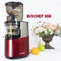 Máy Ép Trái Cây Chậm BioChef 888 - Đen Bạc, Dung Tích 500ml, Kích Thước 16x45x21cm