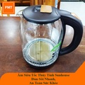 Ấm Siêu Tốc Sunhouse SHD1212 Thủy Tinh Dung Tích 1.8L, Trong Suốt