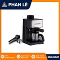 Máy pha cà phê Espresso Tiross TS621 - Đen, 4 cốc, 800W, Ba Lan