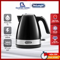 Bình Đun Siêu Tốc DeLonghi KBLA2000.BK - 1 Lít, Đen, 2000W