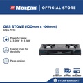 Morgan MGS-7010 Gas Stove - 370mm x 710mm, Hitam, Dua Burner Beehive dengan Ignition Piezo