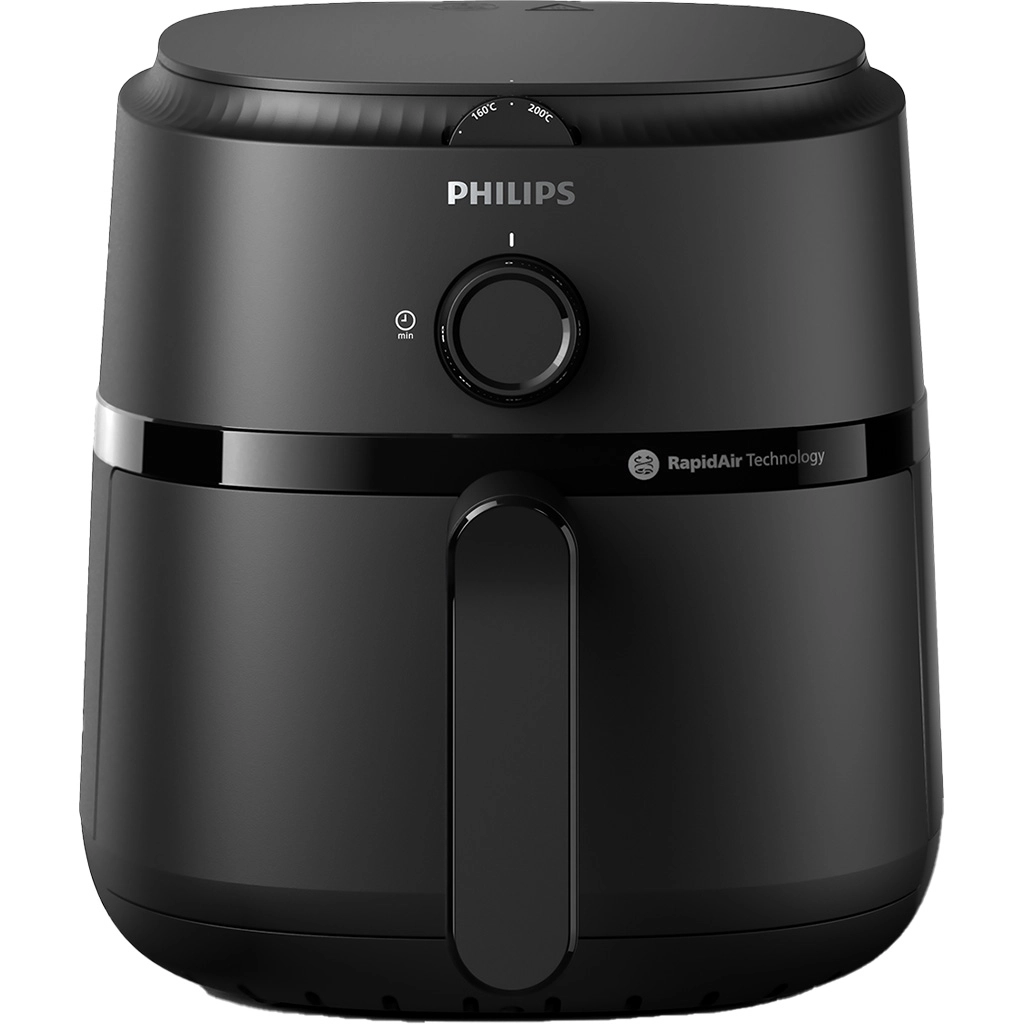 Nồi Chiên Không Dầu Philips NA120/00 - 4.2L, Đen, Công Nghệ Rapid Air