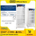 AQUA AQB-190 Showcase Refrigerator 180 Liter Kaca Double Layer