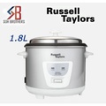 Russell Taylors ERC-18 Periuk Nasi Konvensional 1.8L Berwarna Silver dengan Rak Uap Termasuk