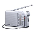 Đài Radio Cầm Tay Panasonic RF-P150D Bạc 120x68x31mm, Pin AA