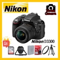 Nikon D3300 DSLR Kamera - APS-C CMOS Sensor 24.2MP, ISO 100-25600, 11 Titik Fokus, Layar LCD 3 Inci