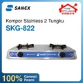 Sanex Kompor Gas Stainless Steel 2 Tungku SKG-822