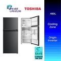 Toshiba GR-RT559WE-PMY(06) Peti Sejuk Inverter 490L Morandi Grey