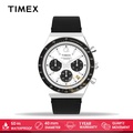 Jam Tangan Pria Timex Q TW2W53400 Chronograph Stainless Steel Leather