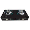 Bếp gas Goldsun GGS7020 - Bếp đôi màu đen, mặt kính cường lực, đánh lửa Magneto