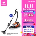 เครื่องดูดฝุ่น ฮิตาชิ HITACHI CV-SE230V แบบกล่อง สีส้ม