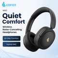 Edifier W60 Over-Ear Headphones - Bluetooth 5.4, ANC, Hi-Res Audio, 45 Jam Playback, Hitam dan Putih