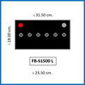 แบตเตอรี่รถยนต์ FB S-1500L MF 90Ah (JIS 95D31L-MF)