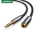 UGREEN 60221 Headphone Extension Cable 3.5mm Auxiliary Male to Female, 6m Hitam