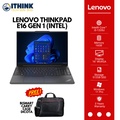 Lenovo ThinkPad E16 Gen 1 Laptop 16" FHD, Intel Core i7-1355U, 16GB RAM, 512GB SSD, Hitam