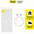 Tai Nghe Có Dây Baseus Enock C18 - Trắng, Kích Thước 10mm PET, Kết Nối Type-C