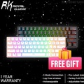 Royal Kludge RK61 RGB Wireless Mechanical Keyboard 60% Hitam/Putih