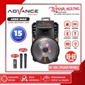 Advance K1506 Speaker Aktif Bluetooth 15" Portable dengan 2 Mikrofon Nirkabel