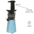 Máy ép chậm mini Kalite KL-530, 250ml, Xanh nhạt - Thiết kế nhỏ gọn, tiết kiệm không gian