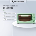 HAN RIVER HROV01RD Oven Listrik 12L Hijau