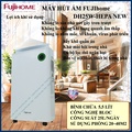 Máy hút ẩm Fujihome DH25W-HEPA-NEW, 25 lít/ngày, màu trắng, công nghệ HEPA H13