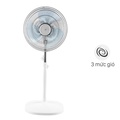 Quạt đứng Asia D16027 - 3 cánh, màu trắng, công suất 45W, quạt điện Việt Nam