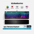 SteelSeries Apex 7 TKL คีย์บอร์ดเกมมิ่งแมคคานิคอล Tenkeyless (TKL) สีขาว/แดง