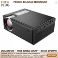 Cheerlux C8 Proyektor Mini LED 1800 Lumens WiFi TV Tuner