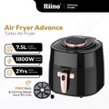 Riino YJ928A Turbo Air Fryer Advance 7.5L - Hitam