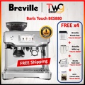 Breville BES880 The Barista Touch Mesin Espresso Perak/Hitam 31.8 x 32.2 x 40.7 cm, 12 kg