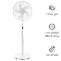 Quạt đứng Kangaroo KG726 - 5 Cánh, Điều khiển Từ Xa, Góc Quay Rộng, Màu Trắng