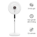 Quạt đứng Tefal Turbo Life VH659690 3 cánh, điều khiển từ xa, hẹn giờ 8 giờ, màu trắng