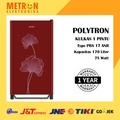 Polytron PRA 17ANR Maroon Kulkas 1 Pintu